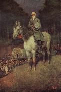 Howard Pyle General lee on his Famous appointment France oil painting artist